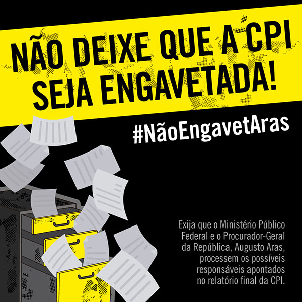 Campanha para a Anistia Internacional visando pressionar o governo