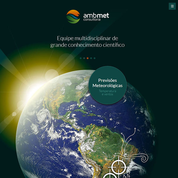 Site institucional da empresa Ambmet